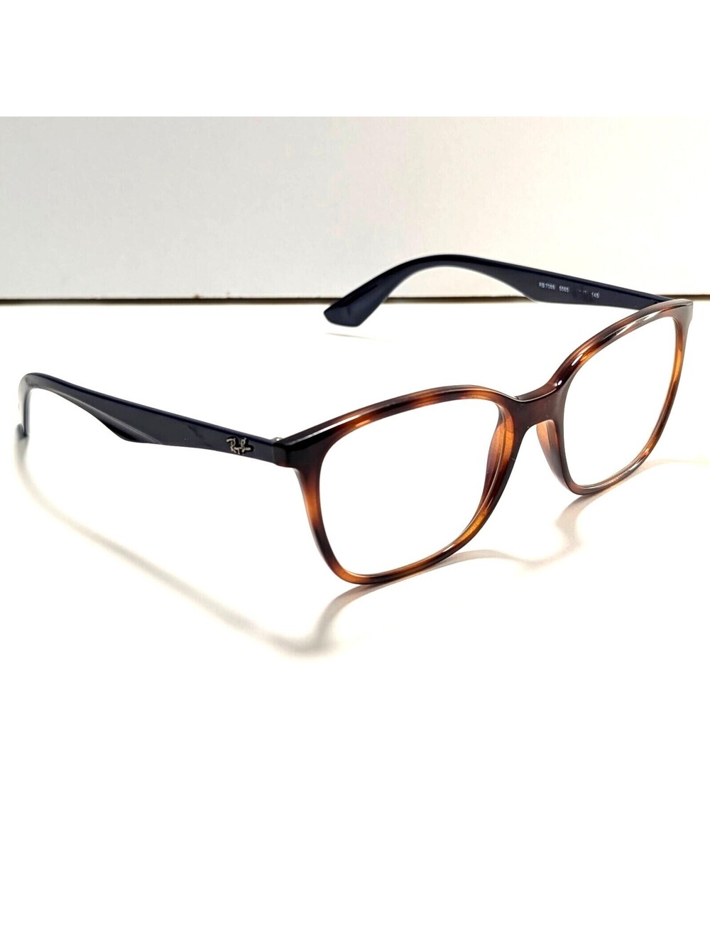 Ray-Ban Men's Eyeglasses RB 7066 5585 Tortoise/Navy Blue Square Frame 52[]17 145